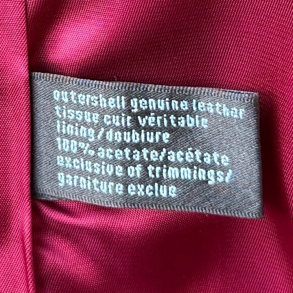 Danier Red Leather Blazer Jacket - Sz L - Amazing Vintage Condition - Picture 9 of 15